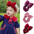 Luxury Retro Modern Kids Girls Baby Toddler Bow Headband Accessories Headwear Big Bowknot For Girls