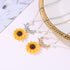 Pearl New Creative Sunflower Pendant Necklaces In Vintage Fashion Daily Jewelry Temperament Cute Sweater Style Necklaces for Women