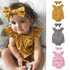 Newborn Infant Baby Girl Clothes Sleeveless Floral Bodysuit Headband 2PCS Jumpsuit Playsuit Outfit Dress For Girls