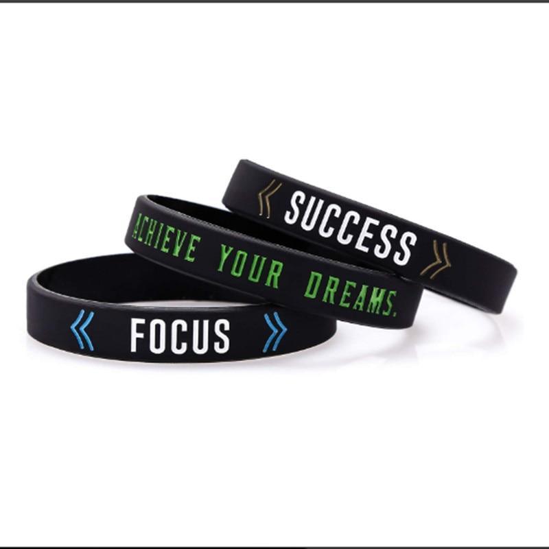 Silicone Wristband Rubber Band Motivational Bracelet For Men And Women Perfect Gift Jewelry Cool Style