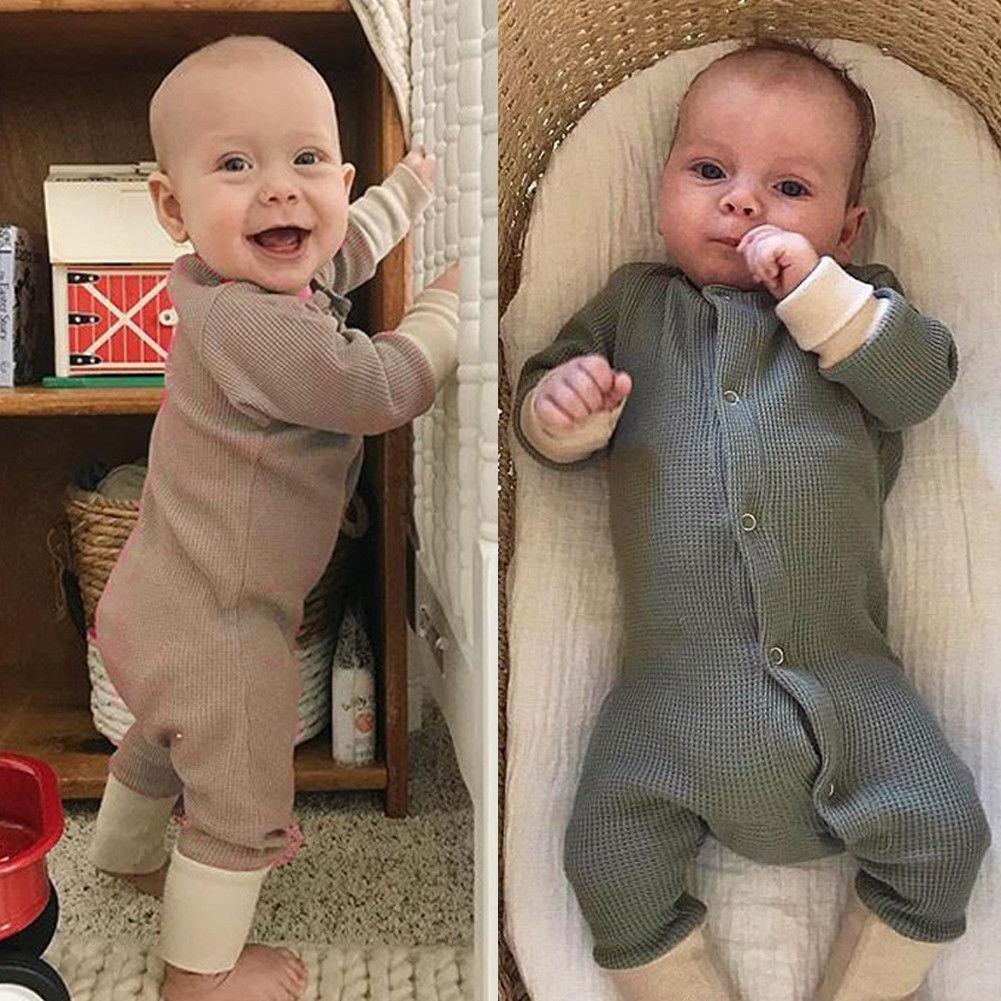 Baby Romper Jumpsuits Autumn Winter Warm Long Sleeve Rompers Clothes In Retro Classic Style