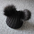 Baby Girls Winter Warm Knit Hat Furry Balls Pompom Solid Warm Cute Lovely Beanie Cap For Girls Baby In Modern Luxury Design