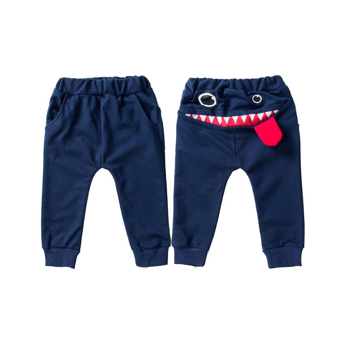 Modern Casual Toddler Boys and Girls Cute Big Mouth Trousers pants Clothes For Any Occasions