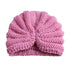 Handmade Knitted Winter Baby Hat for Girls Candy Color Enfant Baby Beanie Turban Hats Newborn Baby Cap