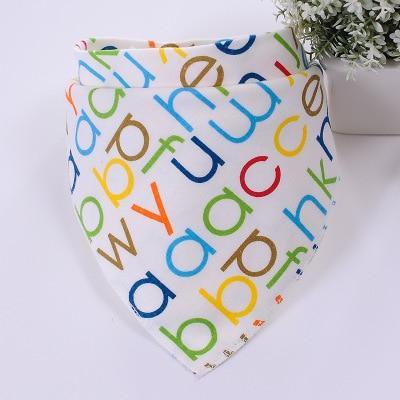 Cute Breathable Bibs Baby Feeding Cartoon Printing Super Absorbent Triangle Scarf Bib Cotton For Newborn Infant Girls And Boys