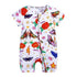 Summer Newborn Fashion Boy and Girls Printed Flower Short-sleeved Romper /  jumpsuit For Kids