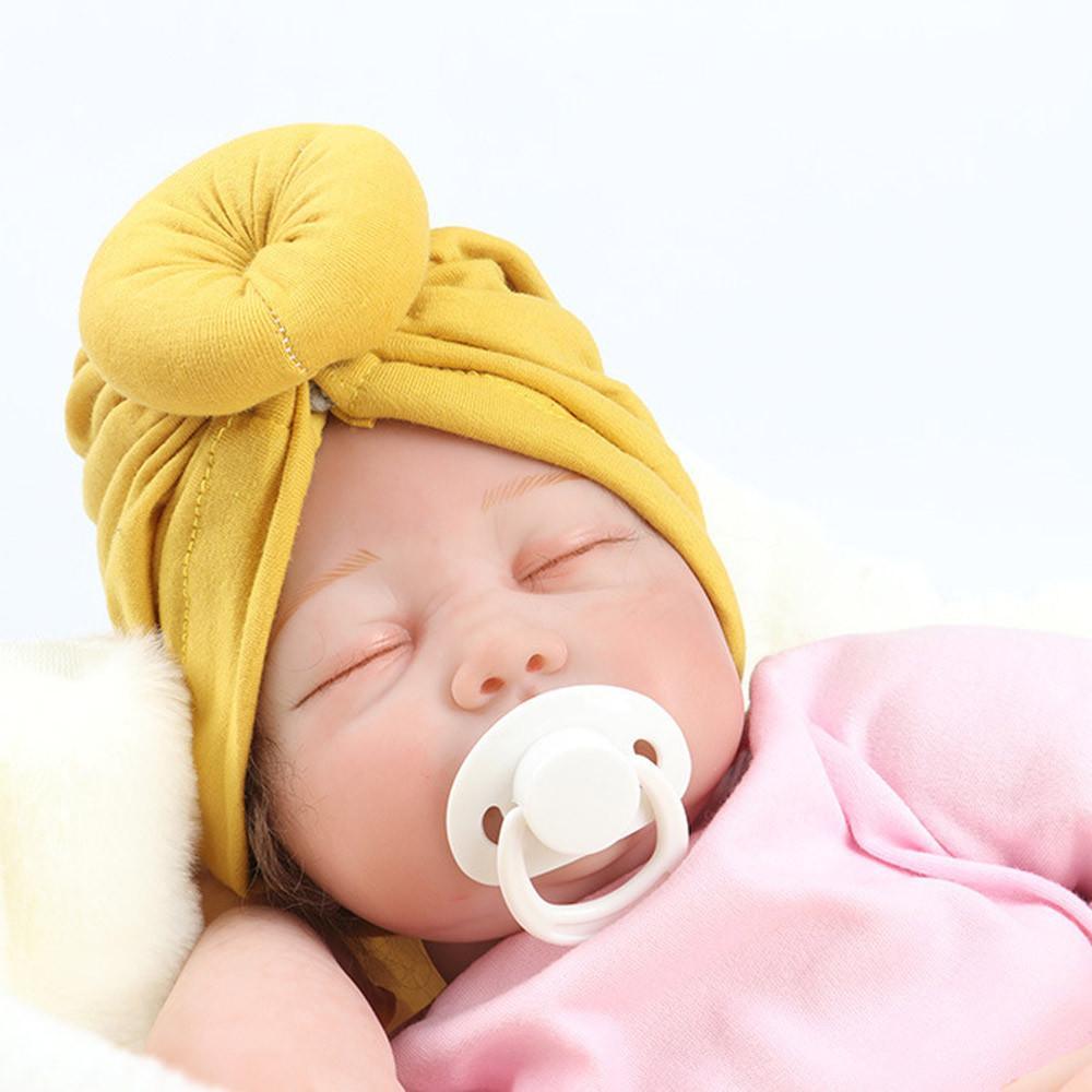 Luxury Baby Cotton Blends Headband Soft Rabbit Bowknot Turban Hair Bands for Girls Elastic Headwrap Style