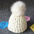 Luxury Baby Kids Pompom Newborn Baby Hat Cap Knitted Warm Hats With Rhinestone for Baby Girl/Boy Beanie Soft Toddler Hat