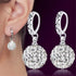 Elegant 925 Sterling Silver New Jewelry Shambhala Luxury Zirconia Epic Female Vintage Stud Earrings