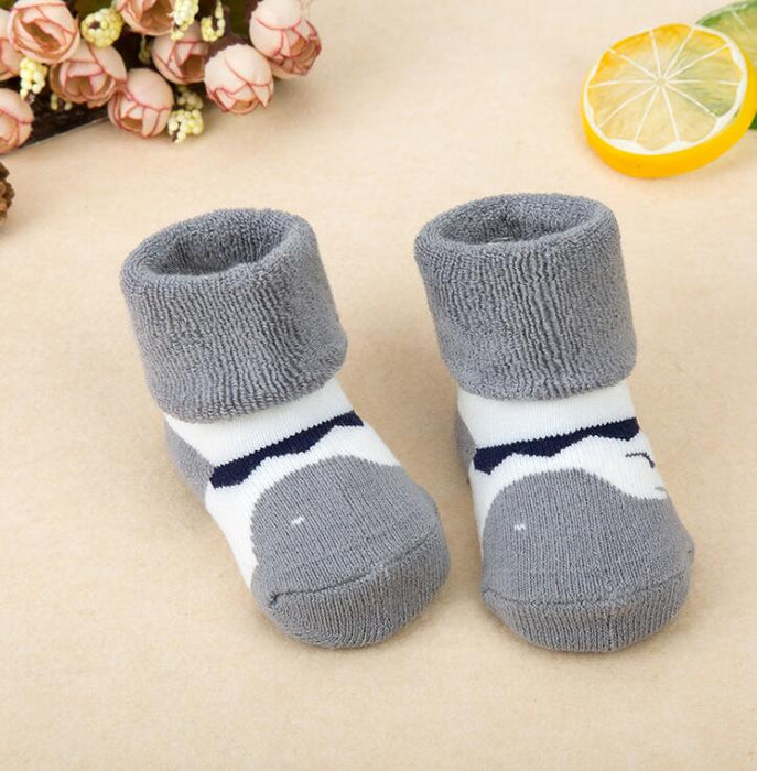 1 Pair Newborn Cotton Striped Warm Slippers Socks For Baby Girls And Boys Very Comfortable And Soft Material