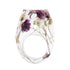 Elegant Luxury Magical Transparent Forest Epic Handmade Stylish Dried Flower Special Resin Ring Colorful Ink Pattern Scenery for Women