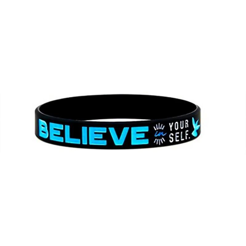 Dream Inspire Motivation Bracelets Silicone Wristbands Cool Style Perfect Gift For Men And Women