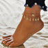 Modern Foot Brecelets Gold Female Anklets Barefoot Crochet Jewelry For Leg, Foot Bracelets in Elegant Luxury Trend Style