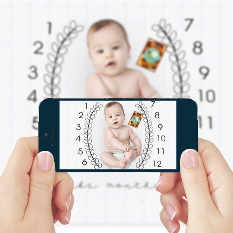 Cartoon Pattern  Baby Photo Props Background Blankets Play Mats Backdrop Cloth Calendar Photo Accessories Blanket For Baby