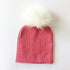 Trend New Winter Children Boy Girl Crochet Artificial Pompom Hat Knitted Toddler Kids Caps With Pompon Baby Beanie For Girls and Boys