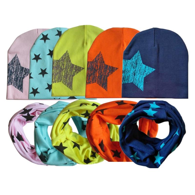 Modern Baby Boys & Girls Hat Scarf Set Beanie Boys Caps with Scarf for Kids In elegant Modern Design