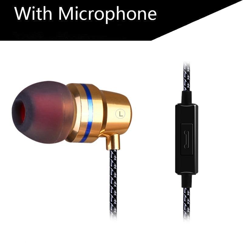 STEVVEX In-Ear Headphones Earphone For Phone Stereo Bass Headset Metal Wired Earphone HiFi Headphones Mic For Cell Phones