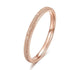 High Quality Fashion Simple Scrub Stainless Steel Women 's Rings 2 mm Width Rose Gold Color Finger  Gift For Girl In Modern Jewelry Design