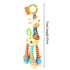 Modern Baby Development Giraffe Animal Hand Bells Rattles Handle Toys Stroller Hanging Teether Baby Toys For Kids