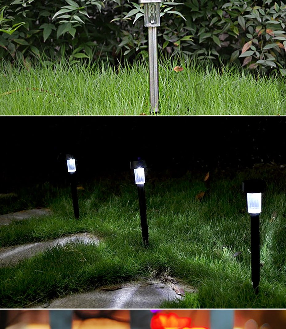 Garden Premium LED Solar Luxury Stainless Steel Lights For Yard Pathway Walkway More Pieces Outdoor