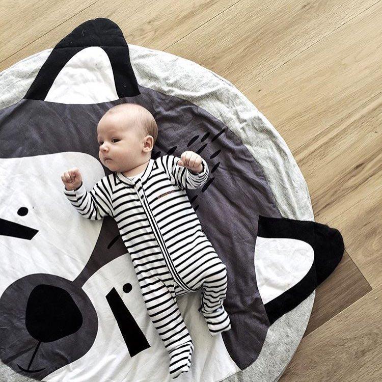 Baby Kids Play Mat Cotton Game Mat Room Floor Round Carpet Rug Children Tent Camp Mat Baby Yym Kids