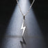 New Elegant Stainless Steel Necklace Luxury Hot Lightning Necklaces Amazing For Women Protection Pendants Cool For Girlfriend Gifts Rose Gold Jewelry