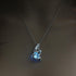 Modern Amazing Moon Glowing Necklace Gem Charm Elegant Jewelry Silver Plated Women Halloween Pendant Hollow Luminous Stone Pendant Perfect Necklace Gifts