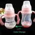 Baby Safe Plastic BPA Free Anti-colic Baby Milk Water Juice Bottle with Straw for Infant Feeding For Kids