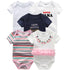 5 PC Baby Summer High Quality Striped Rompers Jumpsuit For Boy & Girls Comfortable Clothes