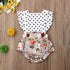 Baby Girl Clothes Splice Bodysuit Jumpsuit Playsuits Ruffled Outfit Summer Backless Sunsuit For Girls In Modern Style