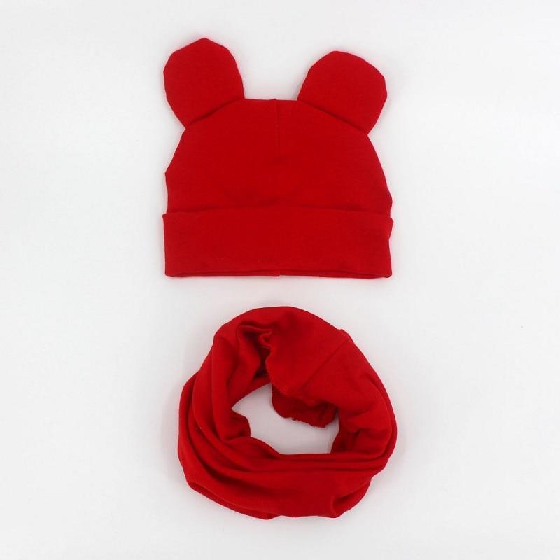 Baby Hat Cotton Ear Cap For Boys And Girls Winter Hat Scarf Set Children Boys Cap Scarf