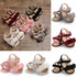 Princess Cute Baby Girls Newborn Infant Floral Sandals Soft Crib Walkers Breathable Shoes Best Baby Gift