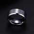 Luxury Modern ELegant Metalic Fashion Charm Jewelry Stainless Steel Black Rings For Men and Women