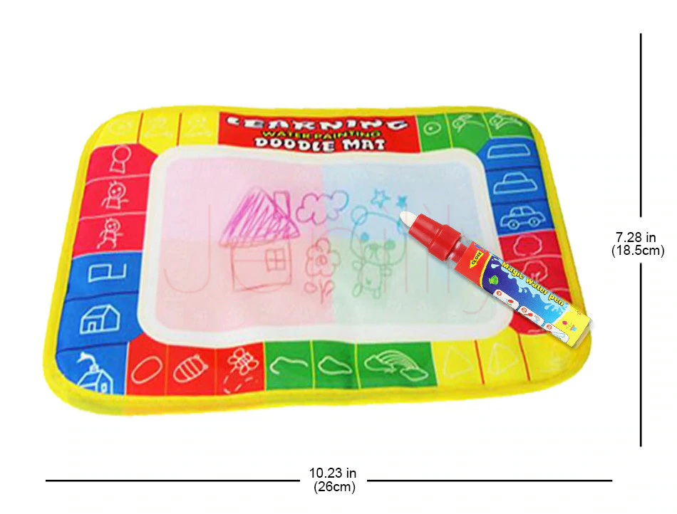 Baby Kids Drawing Water CDarpet with Magic Pen Doodle Painting Picture Water Drawing Play Mat in Drawing Toys Board Gift