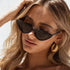 Luxury Modern Cat Eye  Fashion Retro Classic Lady and Woman Sunglasses With Triange Frame  With UV 400 Protection