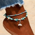 Starfish Handmade Brecelets Shell Beads Starfish Anklets for Women Leg Bracelet Handmade Bohemian Foot Chain