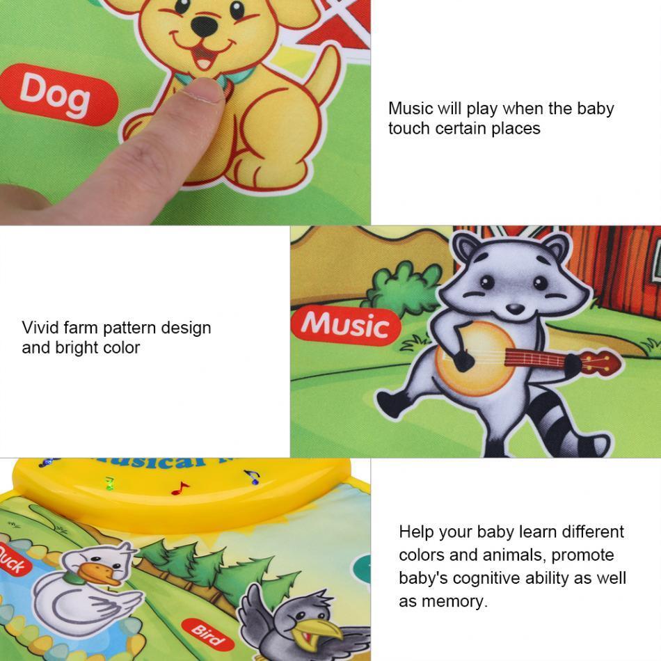 Baby Music Play Carpet Mat Children Kid Crawling Piano Carpet Educational Musical Toy Kids Touch Paly For Kids