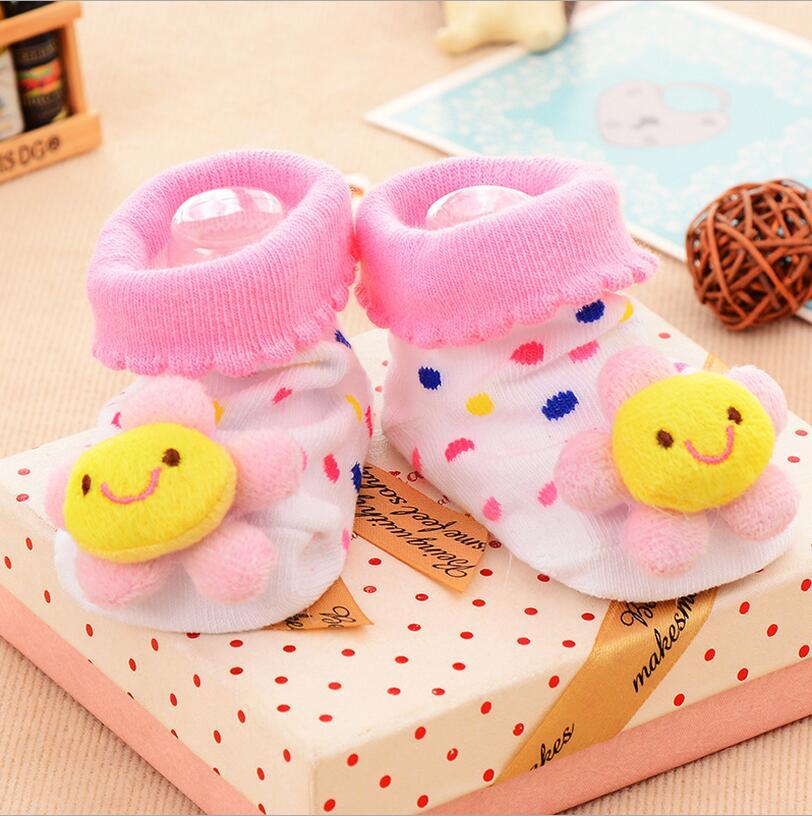 Cotton Baby Socks Rubber Anti Slip Boy Girl Floor Kids Toddlers Autumn Spring Cartoon Infant Newborn Sock