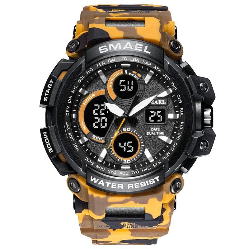 Modern Sport  Waterproof 50M Men Watches With LED Digital Display In Military Armi Relogio Masculino Style