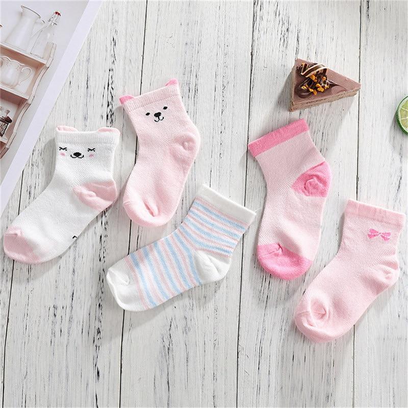 5 Pair Cotton Mustache Printing Socks Baby Girls & Boys For 1-3 Year Elastic Warm And Comfortable Kids Sock