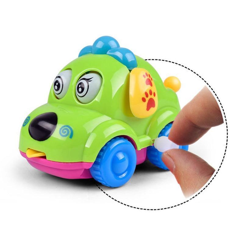 Baby Toys Cartoon Animal Dog Wind Up Toys Running Car Clockwork Educational Toys Infant Baby Mobile Rattle Toy For Kids