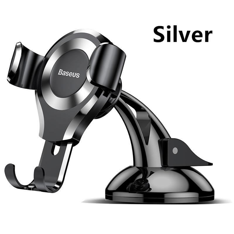 Powerful Gravity Car Phone Holder Support Sucker Strong Suction Cup Car Mount Auto Phone Stand