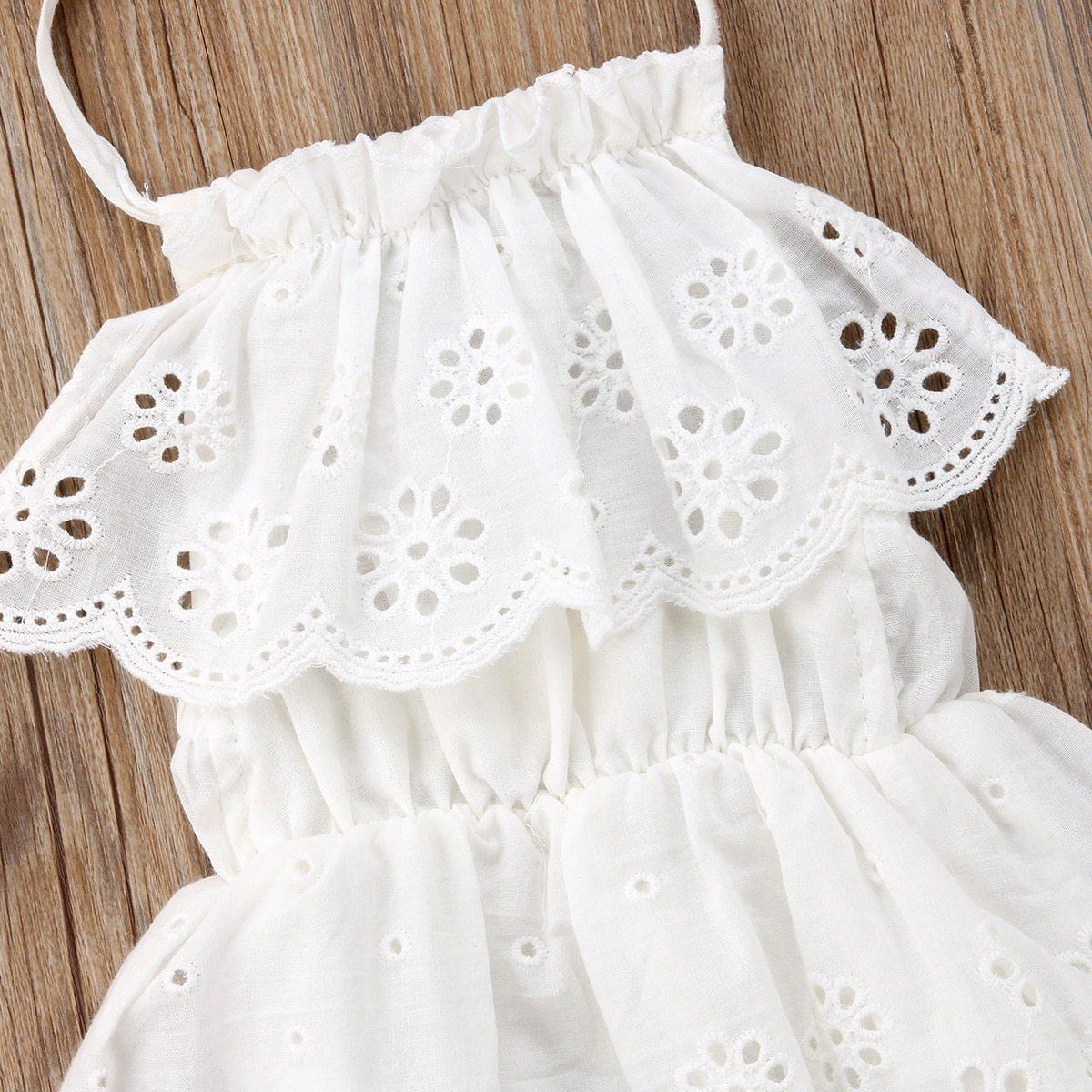 Newborn Kids Baby Girl Infant Lace Romper Dress Jumpsuit Playsuit Clothes Outfits For Girls