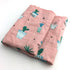 Baby Blankets Newborn Soft Organic Cotton Baby Blanket Muslin Swaddle Wrap Feeding Burp Cloth