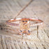 Luxury Modern Diamond Zircon Rose Gold Filled White Crystal Zircon Wedding Engagement Ring