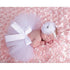 Luxury Modern Elegant Baby Girl Tulle Tutu Skirt and Flower Headband Set Newborn Dress With Big Bow And With Headband