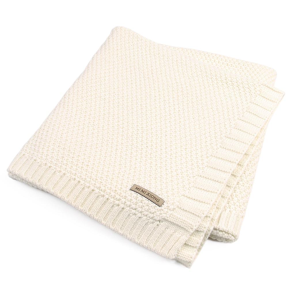 Baby Blanket Knitted Newborn Swaddle Wrap Blankets Super Soft Toddler Infant Bedding Quilt For Bed Sofa Basket Stroller