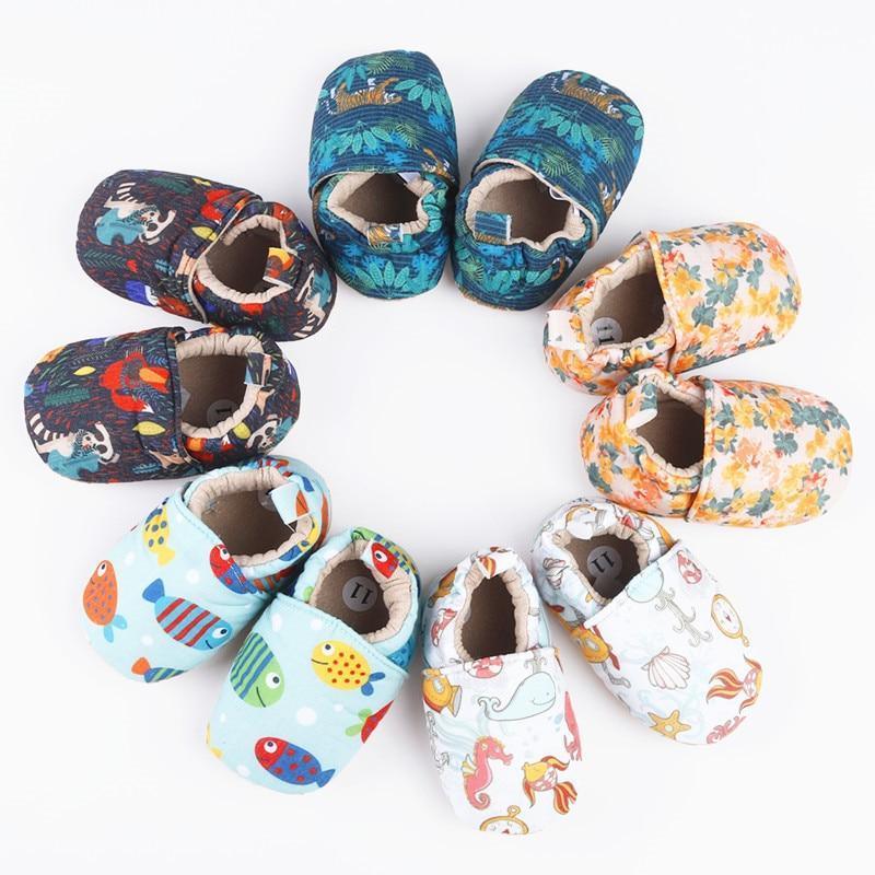 Newborns Soft Baby First Walkers Infant Toddler Shoes Cute Flower Soles Durable Crib Shoes Kids Footwear