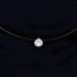 Popular Female Transparent Luxury Line Diamond Necklace In Silver Color Invisible Chain for Women In Modern New Style