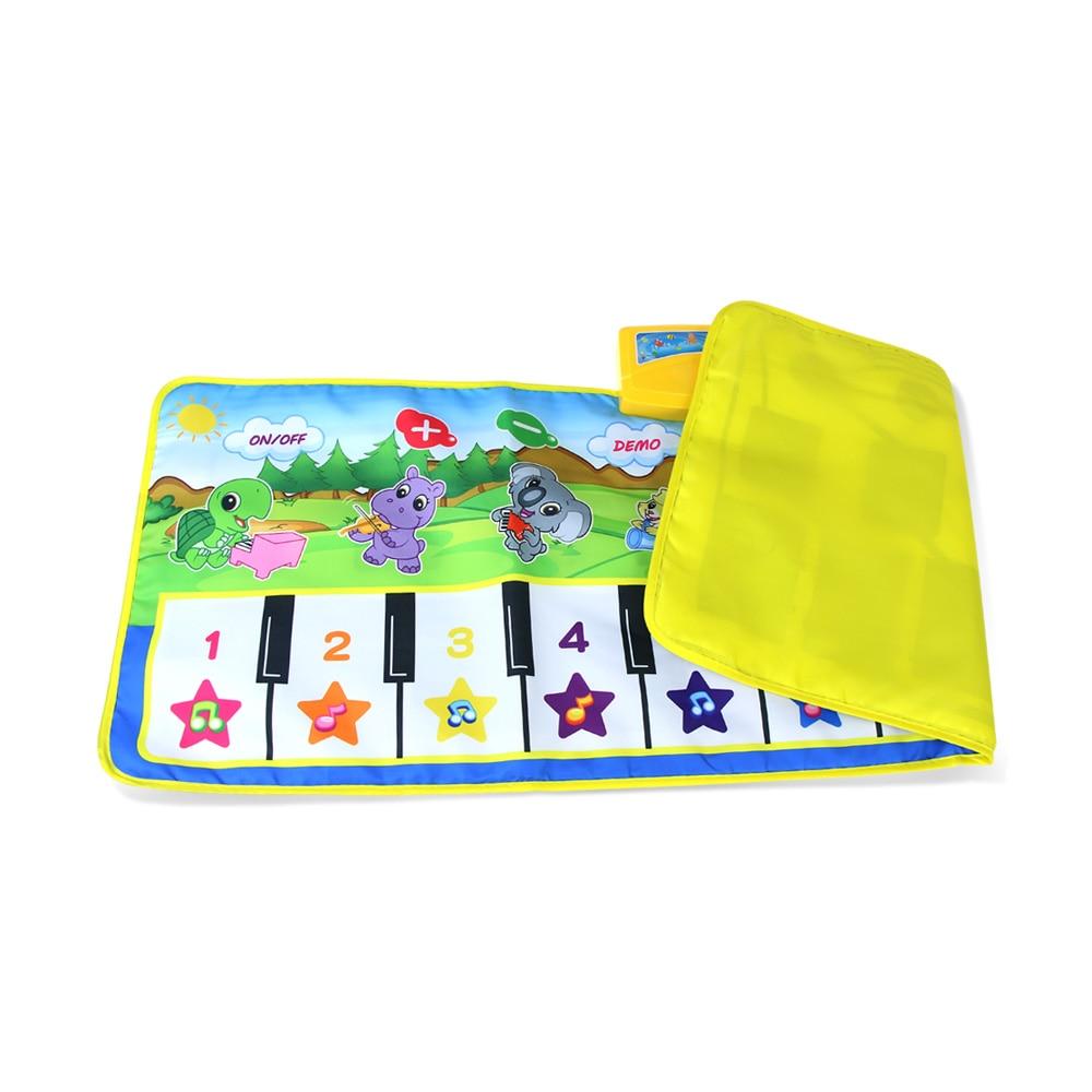 Animals Musical Mat Carpet with 10 Keys Record Function Animal Sounds Play Touch Piano Educational Toys For Kids